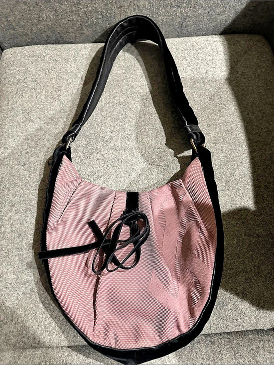 Yves Saint Laurent Handbags - Ysl Pink & Black Hobo Bag